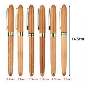 0.7mm-2.9mm Retro Fine Nib Writing Chisel-pointed Broad Stub Stationery Bamboo Fountain Pens