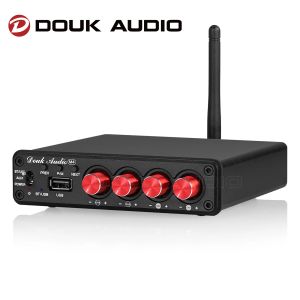 Amplifier Douk Audio M4 Mini 2/4 Channel Bluetooth 5.0 Digital Amplifier Stereo Audio Receiver Desktop Audio Amp USB Music Player 50W*4