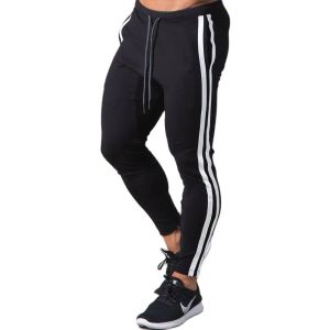 Pantaloni pantaloni da jogger neri uomini che gestiscono pantaloni della tuta autunno tracce di cotone palestra di fitness sport pantaloni da bodybuilding maschio