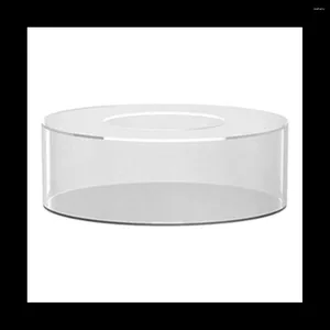 Baking Moulds Clear Acrylic Cake Stands Fillable Box Round Display With Lid Decorative Centrepiece For Wedding A