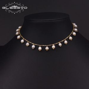 Glseevo Natural Fresh Water Gearl Choker Ожерелье для женщин минимализм ручной работы роскошные украшения для свадебного подарка GN0226 240408