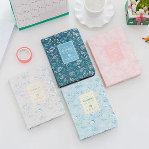 Anteckningsböcker Creative Korean Flower Diary Weekly Monthly Yearly Schema Planner A6 Mini Vintage Paper Notebook Agendas Organizer Stationery