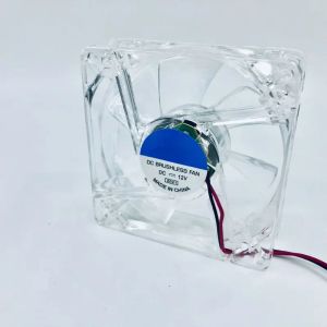 2024 80 mm komputer PC 80 mm Mute Cooling Fan z LED 4EA 8025 8CM Silent DC 12V LED LUMININY Podwozie MOLEX 4D Wtyczka osiowa