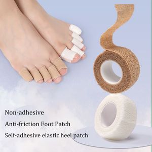 1 Rollklackade fotfläckar Elastiska självhäftande tår Fingersmärtlindring Klistermärken Höga klackar Anti-Wear Foot Care Cushion