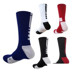 Men'S Socks Men Soccer Basketball Long Knee Athletic Professional Elite Fashion Sports Running Sock Calcetines Non-Slip Hosiery Yfa93 Dhmoh