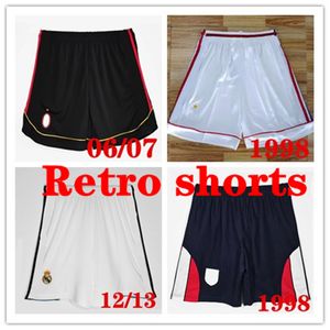 Retro Men Soccer Shorts Kaka AC Pirlo Milans 06/07 Zidane Henry France 1998 Gascoigne Owen Shearer Englans 98 Real Madrids 12/13 Shorts de futebol em casa S-xxl