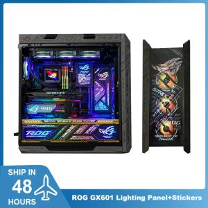 Towers Mod Rog Helios GX601 Case Lightboard Kit, 5V Argb UV Laser Graved Plate, PC Gamers Cabinet Shroud Refit Panel Aura Sync 11st