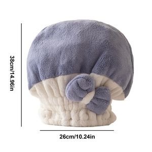 Microfiber Hair Towel Soft Fast Drying Towel For Hair With Bow Anti Frizz Microfiber Towel For Curly Thick Long Short Hair Hair