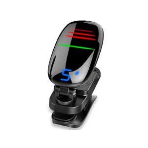 Kablolar FZOne FT16 Gitar Bass Vemin ve Ukulele Tuner için Klipon Kromatik Tuner 3D Tasarım Gitar Aksesuarları Gitar Tuner