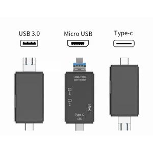 新しい2024カードリーダーUSB 3.0タイプCからSDマイクロTF SDアダプター用ラップトップアクセサリーOTGカードリーダースマートメモリSDOTGカードリーダースマートカード