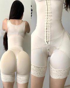Fajas Colombian Girdle Waist Trainer Butt Lifter Shapewear Women Tummy Control Body ShaperフックシースSlimmingフラット2205168181504