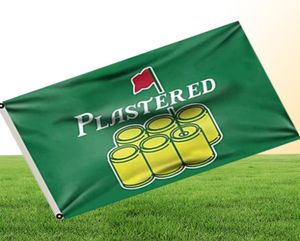Оплентный флаг гольфа 150x90 см. Печать полиэфирная команда команды спортивной команды с медными Grommets3277035