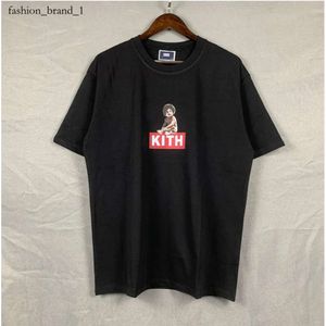T-shirts masculino de Kith Brand Vista de rua Impresso Tile de mangas curtas para homens e mulheres Tops de algodão Kith camise