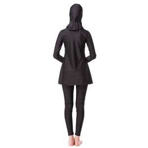 3st Modest Muslim Women badkläder Full Cover Islamic Hijab Burkini Swimming Suit Conservative Beachwear Arabic Sports Swimsuit