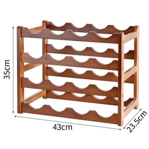 Red Wine Display Wood Wine Rack Storage Organizer Durable Wine Holder Wine Stand for Dining Room Cabinet Bar Home Grape Wine