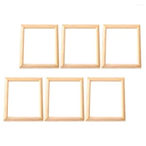 Frames Frame Po Dollhouse Picture Mini Miniature Wooden Furniture Vintage Decorative Display Diy House Wall
