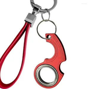 Hooks Creative KeyChain Fidgets spinner Stress Relief Toys Revolve Cool Keyring RelieVing Tortrome Birthday Present for Adults Kids