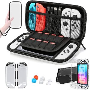 Bags 2023 For Switch OLED Model Carrying Case 9 in 1 Accessories Kit for 2022 Nintendo Switch OLED Model with Protective Case