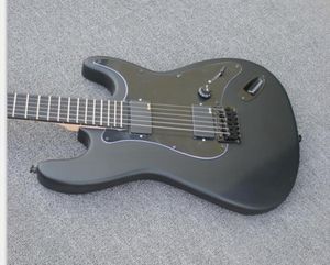 Özel Mağaza Jim Root İmza Mat Siyah St Electric Guitar Büyük Headstock Gül Ağacı Klavye Kakılışsız Siyah Hardawe E4742830