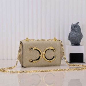 Designer Bolsa de ombro Moda Letra Dourado D Bolsas de Crossbody G clássica Mulheres de luxo Bolsa de vestido de luxo Bolsa de bolsa de alta qualidade Estilos múltiplos