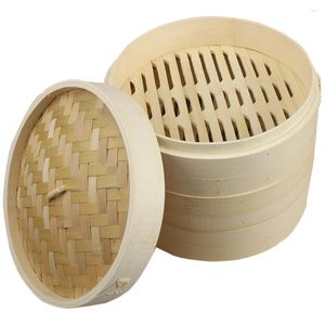 Double Boilers Daily Use Food Steamer Covered Portable Chinese Buns Dumpling