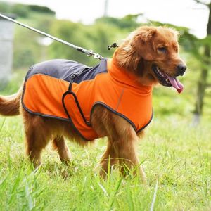 犬のアパレルウォームフリース大きな服冬リフレクティブビッグジャケットペットコート衣類ラブラドールハスキーミディアムドッグ