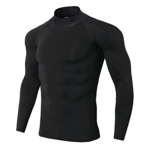 T-shirts Men Running Sport Shirts Gym Fitness Compression Skinny Tshirt Male Jogging Treinando