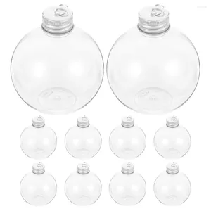 Vases Bulb Shape Ornaments Christmas Spherical Bottle Plastic Water Bottles Milk Coffee