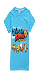 Summer Super Zings T Shirt for Teenage Boy Girl Ubrania moda Superzing Kid Cartoon Letter