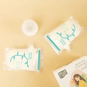 Aufbewahrungstaschen verkaufen kühlere Muttermilch Baby Fütterung Stand up BPA kostenlos doppelte Reißverschlussbrust vorhandener Modell auf Lagerbestand
