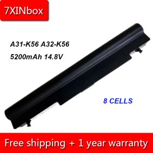 Baterias 7xinBox 8Cell 5200mAh 14,8V A31K56 A32K56 A41K56 A42K56 BATERIA DE LAPTOPO PARA ASUS A46 A56 E46 K46 K56 R405 R505 S40 S46 S550