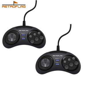 Gamepads 1 veya 2pcs retroflag kablolu usb gamepad denetleyicisi için rasbperry pi 4 b/megapi/nespi/superpi kılıfı/pc/anahtar pencereleri oyun kontrolü