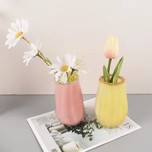 Vasi stereoscopici Sezione origami vaso stampo gesso gypsum fiore composizione fiore accessori tavolo di posizionamento silicone