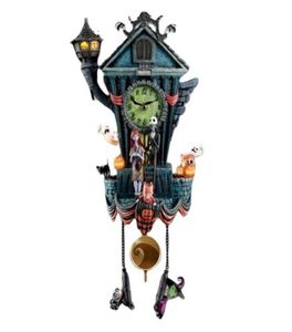 Other Home Decor Halloween Wall Clock Nightmare Cuckoo Tim Burton s The Night Mare Before Christmas Ornaments Pendulum Jack Sally 4894736