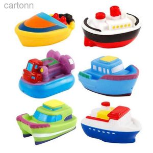 Bath Toys 6 Pieces Kids Shower Bathtub Boat Toys Baby Shower Spray Toys Bathtub Kids Play Water Games Tool Kids Bathing Supplies 240413