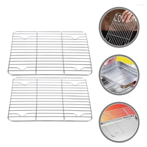 Decorative Plates Stainless Steel Grill Wire Cooling Rack Baking Bacon Oven Racks Cooking Small Bakeware
