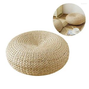 Pillow Straw Weave Japanese Style Tatami Handmade Pouf Home Decoration Mat Hard Texture