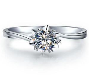 05 Carat Brilliant Snow Flake Diamond Engagement Platinum 950 Wedding Ring5508874