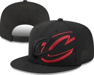 American Basketball Cleveland''Cavaliers''Snapback Hats Teams Luxury Designer Finals Champions Locker Room Casquette Sports Hat Strapback Snap Back Justerable Cap Cap Cap