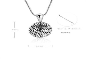 NEW999 New Design Stainless Steel Cremation Pendant Hold Ashes for Loved One Funeral Urn Ball Cremation Necklace3295311