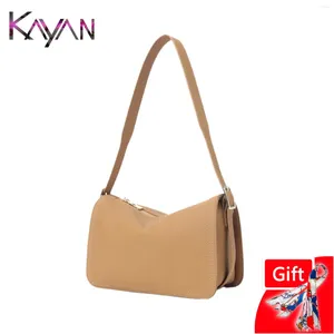 Drawstring Style Casual Soft Genuine Leather Women Shoulder Messenger Solid Sewing Cowhide Crossbody Flap Bag For Ladies Handbag Purse