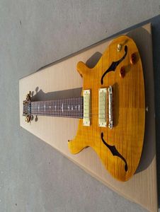 Новое прибытие Hollow Body Electry Guitarchina Custom Shop Made Ems 22 Fret вы можете сделать на заказ.