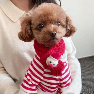 Dog Apparel Christmas Clothes Scarf 1 Set Pet Year Clothing Puppy Cat Costume Small Chihuahua Yorkies Outfit