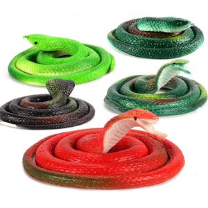 Novel Halloween Gift Realistic Fake Snake Tricky Funny Spoof Toys Simulation Soft Scary Horror Toy For Party Event GAG Gift 240410