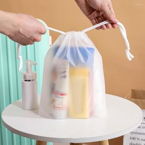 Storage Bags Dust Drawstring Bag Waterproof Transparent Organization Pouch Travel Shoes Clothes Drying Protecter