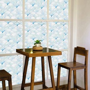 Adesivos de janela PVC Electroestatic Glaste Glue Filme Free Removable Color Banheiro Pegatinas de Pared