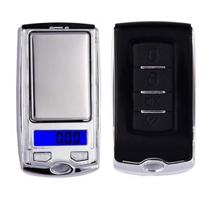 Chave do carro Design 200g x 001g Mini eletrônico de jóias digitais Balance Balance Pocket Gram LCD Display 20 OFF DHC8504126056