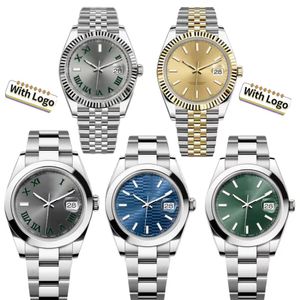 MENS Titta på kvinnor Datejust Designer Watches 31mm 36mm 41mm storlek Automatisk rörelse full rostfritt stål remvattentät safirglas aaa titta klassisk montre