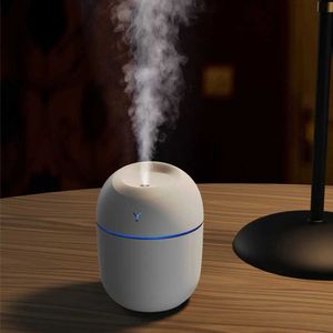 Humidifiers Fragrance Lamps MINI Portable 220ML Air Humidifier Aroma Oil Diffuser Humidificador for Home Car Office with LED Night Lamp Freshner