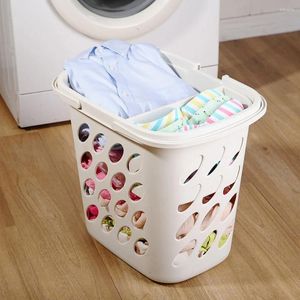 Tvättpåsar Korg Tvättkläder Förvaring Hamper Bin Plastklädduk Organiser Dirty DQ9069-1/-2